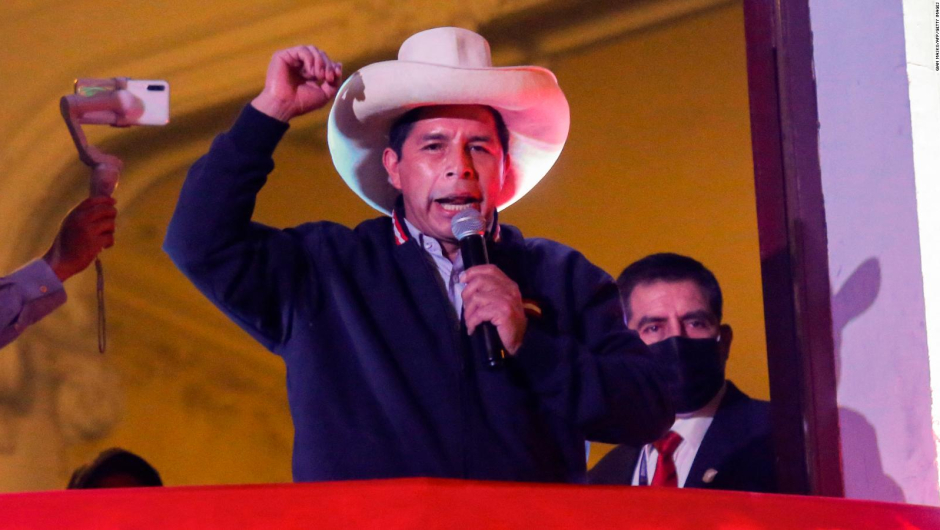 Pedro Castillo es el presidente electo de Perú