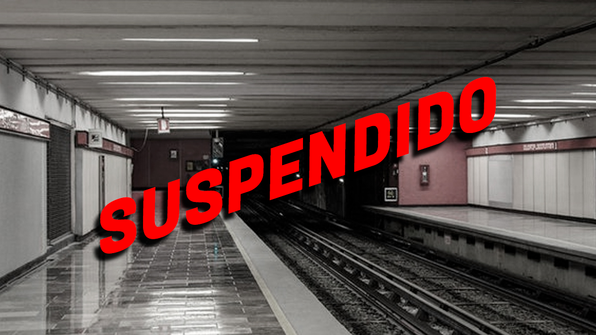 Tren de L6 del Metro queda 'enganchado' y se suspende el servicio
