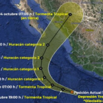 Emite alerta, Gobierno de México, ante efectos de la Depresión Tropical Dieciséis-E