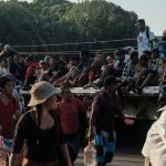 Caravana migrante avanza en el sur de México con notable cansancio