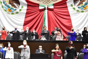 El diputado Sergio Gutiérrez Luna declaró la apertura del Segundo Periodo de Sesiones del Primer Año de la LXV Legislatura