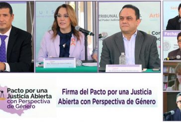 SUSCRIBEN PACTO NACIONAL POR UNA JUSTICIA ABIERTA CON PERSPECTIVA DE GÉNERO