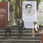 Diputado Gutiérrez Luna asiste a la ceremonia de inhumación de Arnoldo Martínez Verdugo, en la Rotonda de las Personas Ilustres