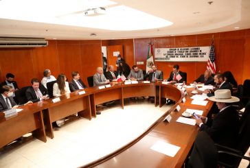 Diputadas y diputados se reúnen con senadores de la Comisión Binacional Estados Unidos-México
