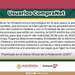 Confía Hacienda restablecer CompraNet en agosto próximo