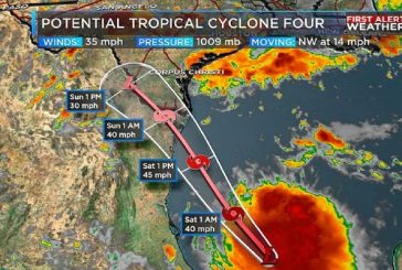 ¡Alerta! Potencial ciclón tropical 4 tocará tierra hoy en Tamaulipas