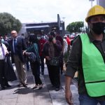 Personal de Protección Civil revisa las instalaciones de la Cámara de Diputados por el sismo de esta tarde