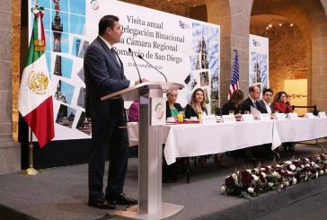 Delegación Binacional de la Cámara Regional de Comercio de San Diego visita el Senado; acuerdan reforzar lazos de cooperación entre México y EU