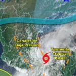 Se formó la Tormenta Tropical “Karl” en el Golfo de México; se prevé que impacte en Veracruz