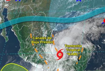 Se formó la Tormenta Tropical “Karl” en el Golfo de México; se prevé que impacte en Veracruz
