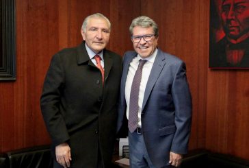 Revisan agenda legislativa Ricardo Monreal y Adán Augusto López en el Senado
