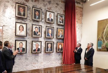 Inaugura Monreal en Xicoténcatl galería de ex presidentes de la Junta de Coordinación Politica