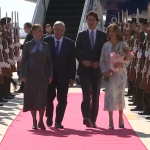 Justin Trudeau, Primer Ministro de Canadá, aterrizó en el AIFA para encuentro con AMLO y Biden