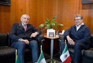 Ricardo Monreal y Adán Augusto López Hernández sostienen conversación franca y respetuosa