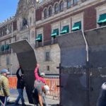 ¡Hay temor presidencial!, Blindaron Palacio Nacional ante marcha en defensa del INE
