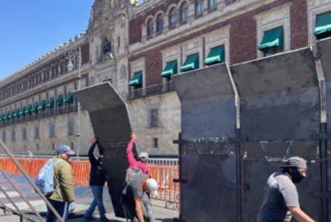 ¡Hay temor presidencial!, Blindaron Palacio Nacional ante marcha en defensa del INE