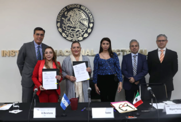 Firman INE y Tribunal de Justicia Electoral de Honduras Acuerdo de Cooperación Técnica
