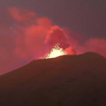 Volcán Popocatépetl registró una nueva explosión que despertó a habitantes de Atlixco y Cholula