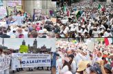 “La SCJN no se toca”: organizaciones civiles encabezaron marcha en la CDMX, Morelia y Xalapa