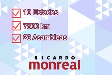 Presenta Ricardo Monreal el monto gastado en el periodo del 19 de junio al 2 de julio, lapso en el que ha recorrido 10 estados y realizado 23 asambleas informativas