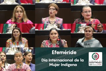 Diputadas de los siete grupos parlamentarios conmemoran el Día Internacional de la Mujer Indígena