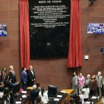Inscriben con letras doradas, en el Senado, nombres de Francisco Villa, Gustavo A. Madero y Adolfo Bassó 