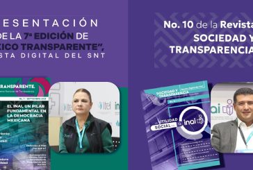PRESENTA INAI EN FIL 2023 NUEVOS NÚMEROS DE LAS REVISTAS MÉXICO TRANSPARENTE Y SOCIEDAD Y TRANSPARENCIA