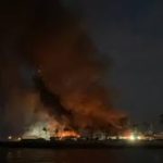 Se incendia la Marina Palmira; el fuego consumió 10 barcos en Baja California Sur