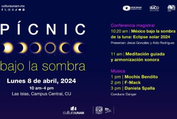 PREPARA LA UNAM FIESTA CIENTÍFICA Y CULTURAL PARA OBSERVAR EL GRAN ECLIPSE MEXICANO 2024