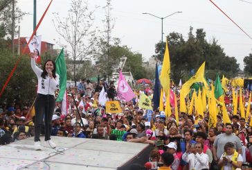 KAREN QUIROGA REALIZA CIERRE DE CAMPAÑA EN SANTA CRUZ MEYEHUALCO