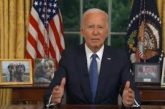Joe Biden dijo que renunció a su candidatura por “la defensa de la democracia”