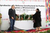 Celebra Adán Augusto López Hernández aval de reforma que garantiza derechos de pueblos originarios