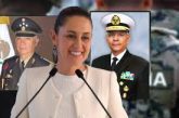 Nombra Sheinbaum al general Ricardo Trevilla y al almirante Raymundo Morales como secretarios de Defensa y Marina