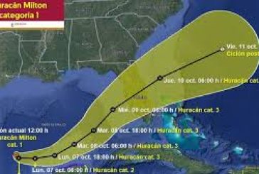 Milton se convierte en huracán y evolucionará a categoría 3