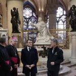 Macron visita la catedral de Notre Dame cinco años después del devastador incendio