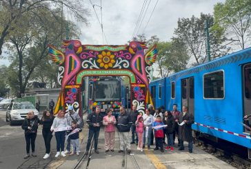 Previo a Navidad, Clara Brugada pone en servicio 3 unidades rehabilitadas del Tren Ligero de la CDMX