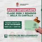 ÚLTIMOS DÍAS PARA CONCLUIR TRÁMITE DE LA CARTILLA DEL SMN EN TOLUCA