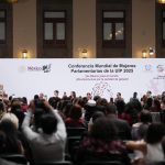 En la Conferencia Mundial de Mujeres Parlamentarias, Sheinbaum presume equidad en próxima elección judicial