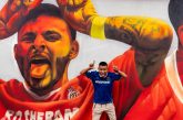 Inaugura Ricardo Moreno mural tributo a Alexis Vega y Paulinho