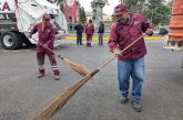 Limpian calles brigadas de Servicios Públicos tras triunfo del Toluca