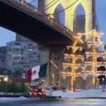 Colisión del buque escuela Cuauhtémoc contra puente de Brooklyn deja al menos 23 lesionados