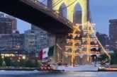 Colisión del buque escuela Cuauhtémoc contra puente de Brooklyn deja al menos 23 lesionados