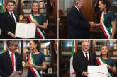 Presidenta de México recibe cartas credenciales de embajadores en Palacio Nacional
