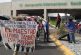 CNTE termina su manifestación en el AICM tras más de 5 horas, abren circulación