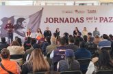 Participan habitantes de San Mateo Otzacatipan Jornada por la Paz y Caravana de Atención Integral