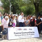 Colonos demuestran su amor a Puebla con Faena Comunitaria