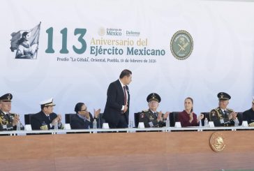 Gobernador Armenta acompañó a presidenta Sheinbaum en conmemoración del 113 Aniversario del Día del Ejército Mexicano