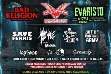 ROCKOUT MÉXICO REÚNE A BAD RELIGION, COCK SPARRER Y EVARISTO EN UNA JORNADA HISTÓRICA