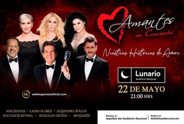 LAURA FLORES, ALEJANDRA ÁVALOS, MACEDONIA Y MUCHOS MAS AL LUNARIO ESTE 22 DE MAYO