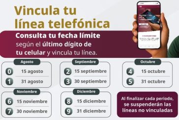 Registro obligatorio de celulares se amplía hasta diciembre; advierten suspensión de líneas no vinculadas